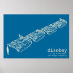 DISOBEY Tank Man Poster posters