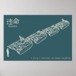 DISOBEY Tank Man Poster posters