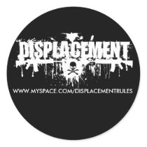 Desplazamiento Etiqueta pegatinas by darkestplague Desplazamiento Etiqueta pegatinas