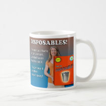 Disposables ad mug mugs