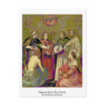 Dispute About The Trinity By Andrea Del Sarto Post Card