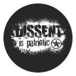Dissent Round Sticker