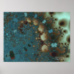 Distant Lands Abstract Art Poster