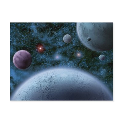 Distant Worlds Post Cards by Stungeon