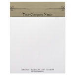 Distinctive Design Woodburning Look Personalized Letterhead