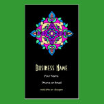 Distinctive Pink, Blue, Cream, Black Business Card business cards