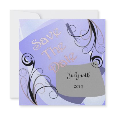 Distinctive Square Wedding Invitation