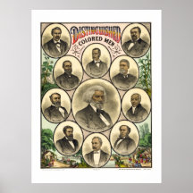DISTINGUISHED AFRICAN AMERICAN MEN   1883 PRINT