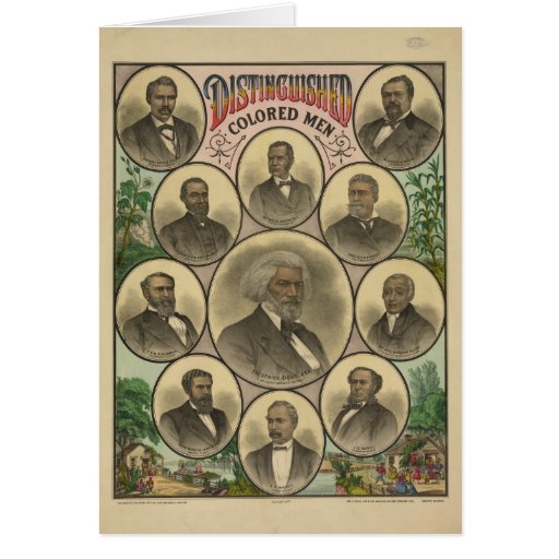 Distinguished Colored Men Frederick Douglass Card