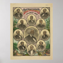 Distinguished Colored Men Frederick Douglass Print