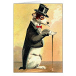 Distinguished Dog New Year Wishes Greeting Cards