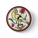 Distlefink Cockatiel Pinback Button