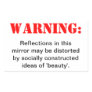 Distorted Beauty Rectangular Sticker Distorted Beauty Rectangular Sticker