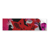 Distorted Bliss Bumper Stickers