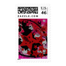 Distorted Bliss Postage Stamp