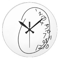 Distorted Clock Face at Zazzle