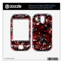 Distorted Red Graphic Decal For Samsung Flight