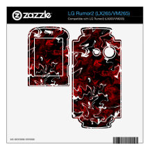 Distorted Red Graphic LG Rumor2 Decals