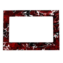 Distorted Red Graphic Magnetic Frames