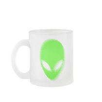 Distorted Space Alien Head Mug