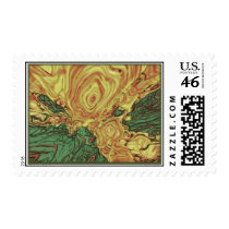 Distraction Abstraction Postage Stamps