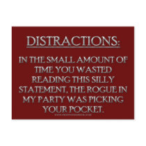 Distractions postcards by thefrozenduck Distractions postcards