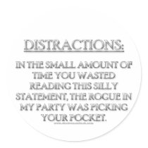 Distractions Sticker