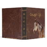 Distress Leather Print Design w/Horse Avery Binder