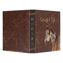 Distress Leather Print Design w/Horse Avery Binder