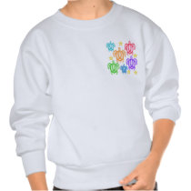 Distress Rainbow Turtles 2-Sided Kids' Sweatshirts