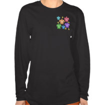 Distress Rainbow Turtles 2-Sided Wmn's Dark Shirts