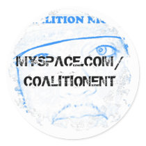 Distressed 2 Round Stickers by coalitionent Distressed 2 Round Stickers