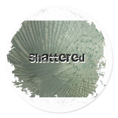 Distressed 2 Round Stickers by shatteredtheband