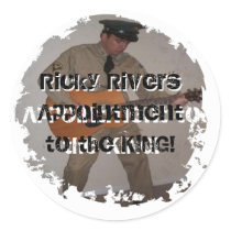 Distressed 2 Round Stickers