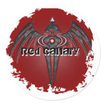 Distressed 2 Round Stickers