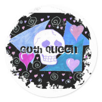 Distressed 2 Round Stickers