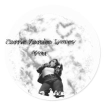 Distressed 2 Round Stickers