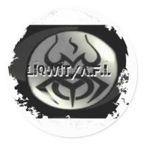 Distressed 2 Round Stickers