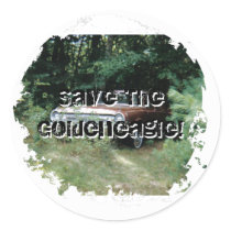 Distressed 2 Round Stickers
