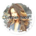 Distressed 2 Round Stickers by Marthia Distressed 2 Round Stickers