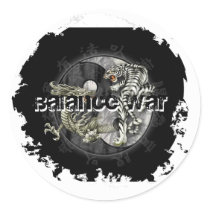 Distressed 2 Round Stickers by akin2020 Distressed 2 Round Stickers