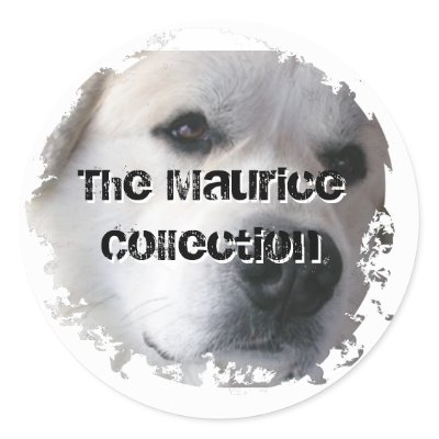Distressed 2 Round Stickers by greatpyrenees