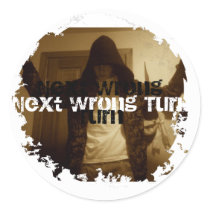 Distressed 2 Round Stickers