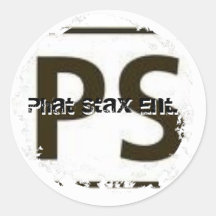 Distressed 2 Round Stickers