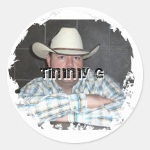Distressed 2 Round Stickers