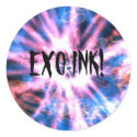 Distressed 2 Round Stickers - Customized