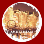 Distressed 2 Round Stickers - Customized stickers