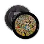 Distressed Alice and Friends Book Cover Bottle Opener