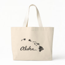 Distressed Aloha Island Tote Bags