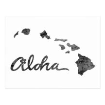 Distressed Aloha Island Postcard